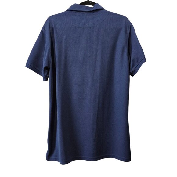 SWISSWELL Sports Moisture Wicking Blue Polo Golf Shirt - Picture 6 of 8